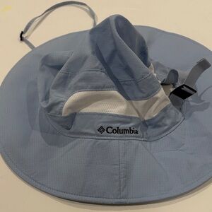 Columbia Women’s Swim Hat - Sky Blue and White